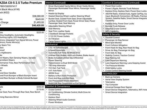 Used 2025 MAZDA CX-5 2.5 Turbo w/ Premium Package image 5