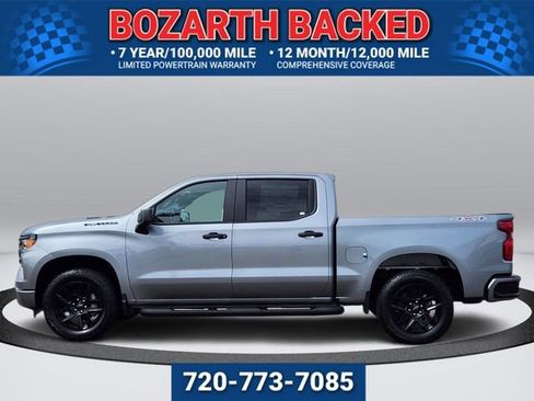 Used 2026 Chevrolet Silverado 1500 Custom w/ Turbomax Blackout Package AWD/4WD image 2