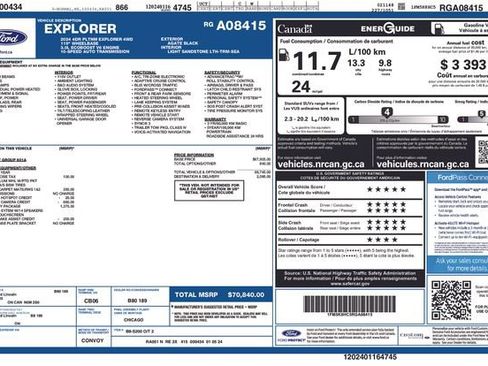 Used 2024 Ford Explorer Platinum w/ Technology Package image 31