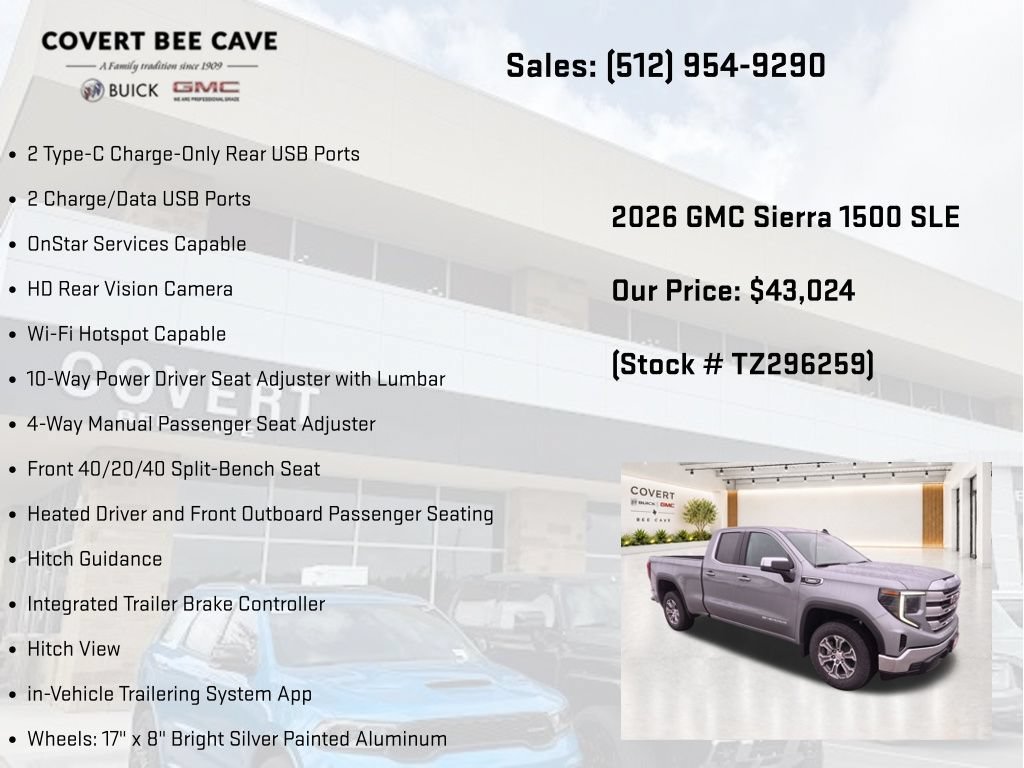 New 2026 GMC Sierra 1500 SLE w/ Preferred Package RWD image 37
