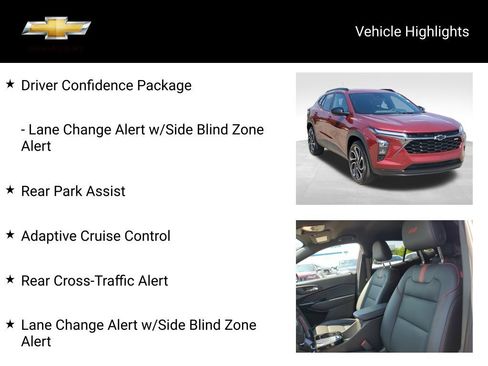 Certified 2024 Chevrolet Trax RS w/ Driver Confidence Package FWD image 19
