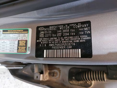 Certified 2023 Hyundai Elantra Limited w/ Cargo Package FWD image 37