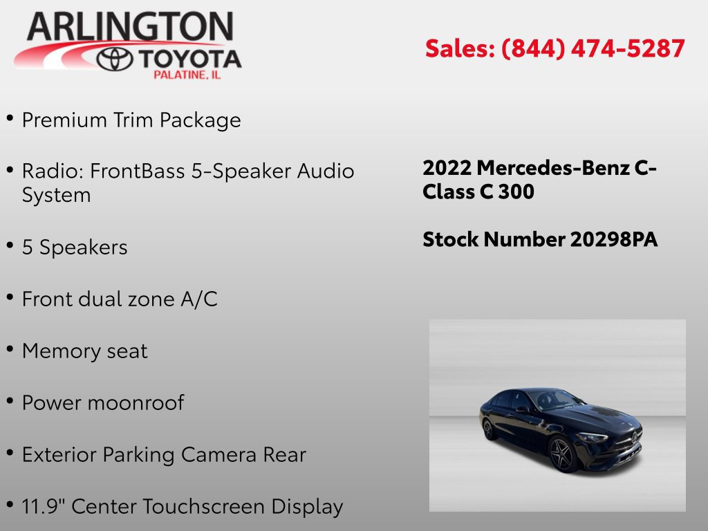 Used 2022 Mercedes-Benz C 300 4MATIC Sedan image 2