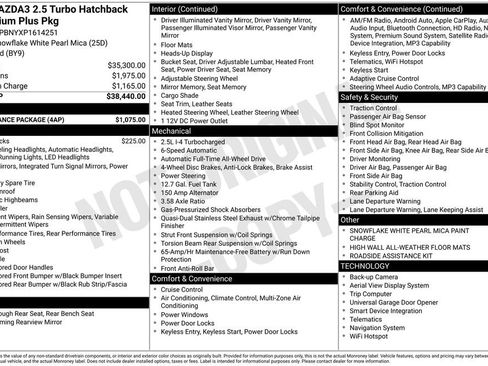 Used 2023 MAZDA MAZDA3 Hatchback w/ Appearance Package image 7