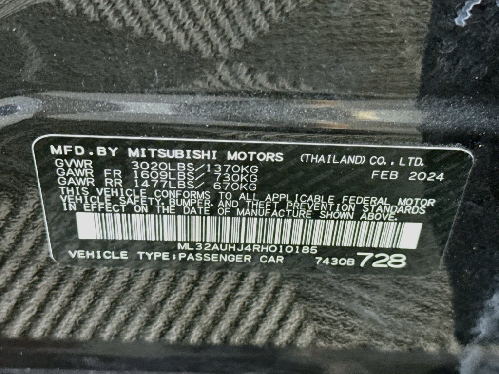 Used 2024 Mitsubishi Mirage ES FWD image 32