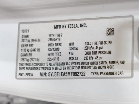 Used 2021 Tesla Model 3 Standard Range Plus RWD image 58