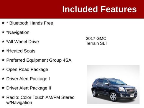 Used 2017 GMC Terrain SLT w/ Open Road Package AWD/4WD image 3