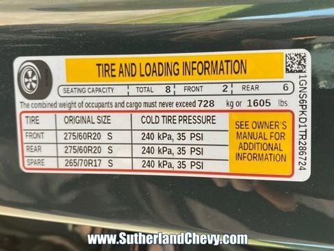 New 2026 Chevrolet Tahoe Z71 w/ Sun And Tow Package AWD/4WD image 55