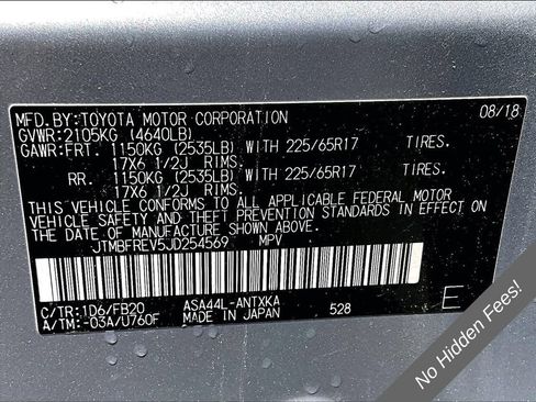 Used 2018 Toyota RAV4 LE w/ All Weather Liner Package AWD/4WD image 28
