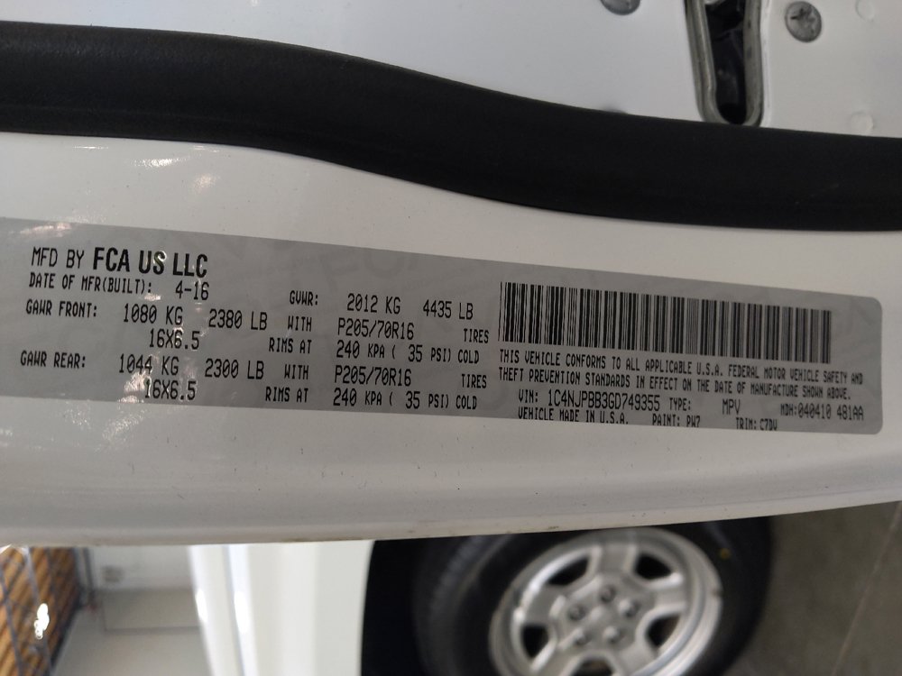 Used 2016 Jeep Patriot Sport w/ Power Value Group FWD image 33