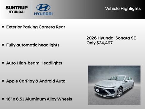 Certified 2026 Hyundai Sonata SE FWD image 16