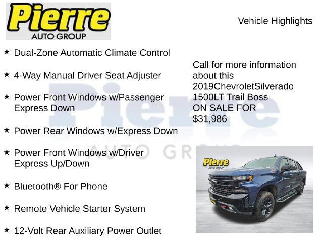 Used 2019 Chevrolet Silverado 1500 LT Trail Boss AWD/4WD image 14