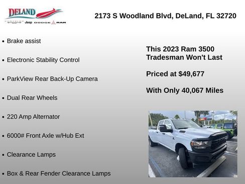 Used 2023 RAM 3500 Tradesman w/ Bed Utility Group AWD/4WD image 12