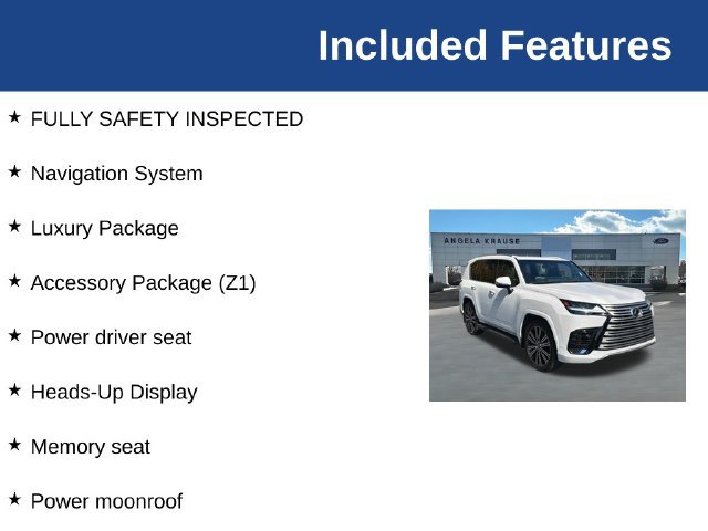 Used 2024 Lexus LX 600 4WD w/ Luxury Package image 5