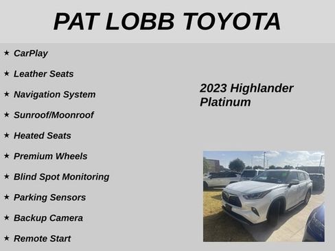 Used 2023 Toyota Highlander Platinum FWD image 12