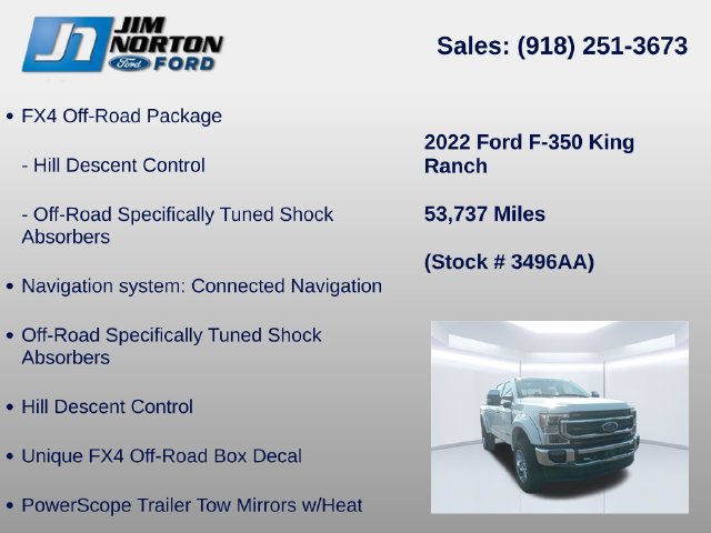 Used 2022 Ford F350 King Ranch w/ King Ranch Ultimate Package AWD/4WD image 14