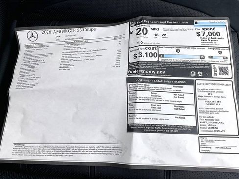 New 2026 Mercedes-Benz GLE 53 AMG 4MATIC Coupe image 13
