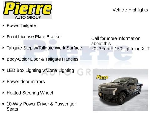 Certified 2023 Ford F150 Lightning XLT w/ Equipment Group 312A High AWD/4WD image 15