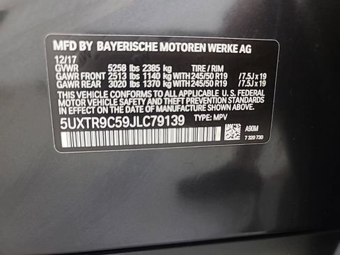 Used 2018 BMW X3 xDrive30i w/ Convenience Package AWD/4WD image 45