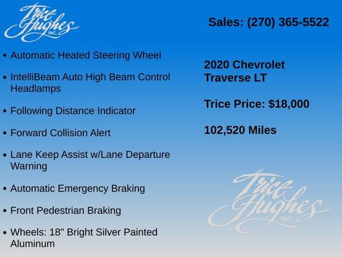 Used 2020 Chevrolet Traverse LT w/ Driver Confidence II Package AWD/4WD image 14