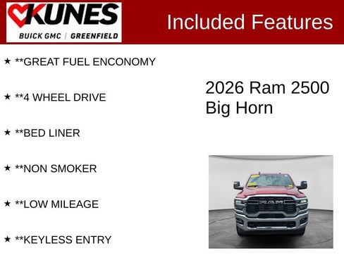 Used 2026 RAM 2500 Big Horn AWD/4WD image 3