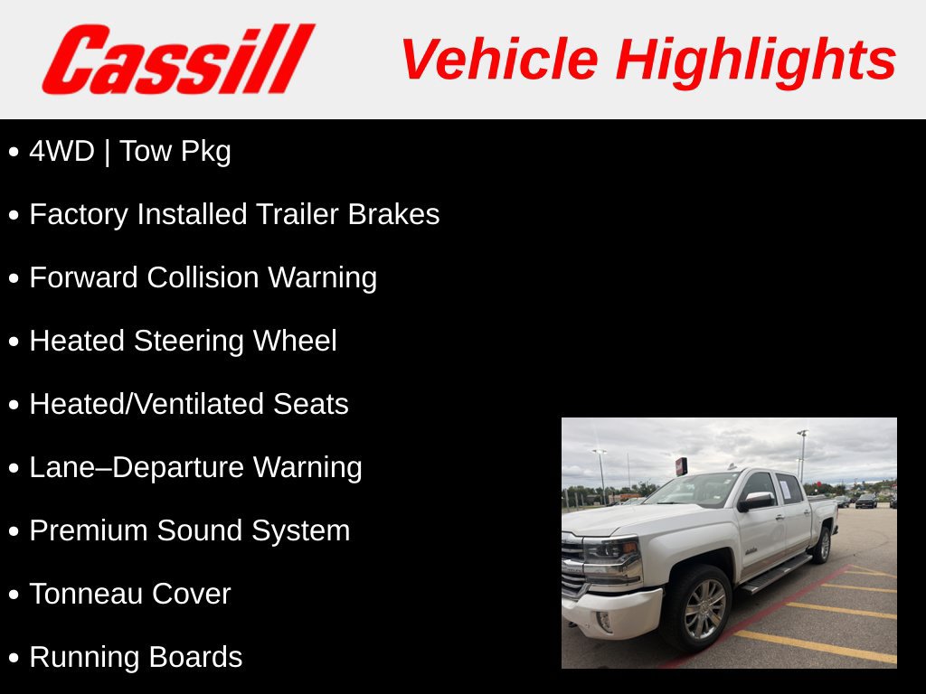 Used 2016 Chevrolet Silverado 1500 High Country w/ High Country Premium Package AWD/4WD image 3