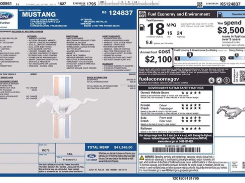 Used 2019 Ford Mustang GT Premium w/ Black Accent Package image 6