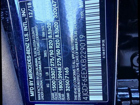 Used 2019 Mercedes-Benz GLS 450 4MATIC w/ Premium 1 Package image 60