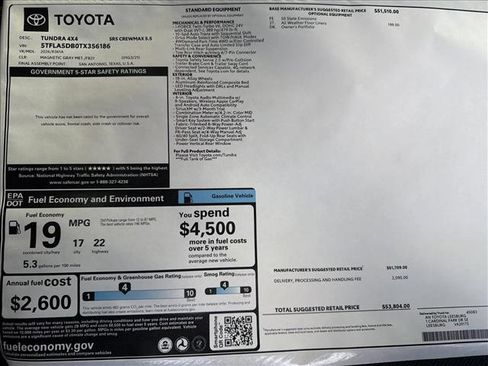 New 2026 Toyota Tundra SR5 image 24