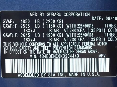 Used 2019 Subaru Outback 3.6R Limited AWD/4WD image 32