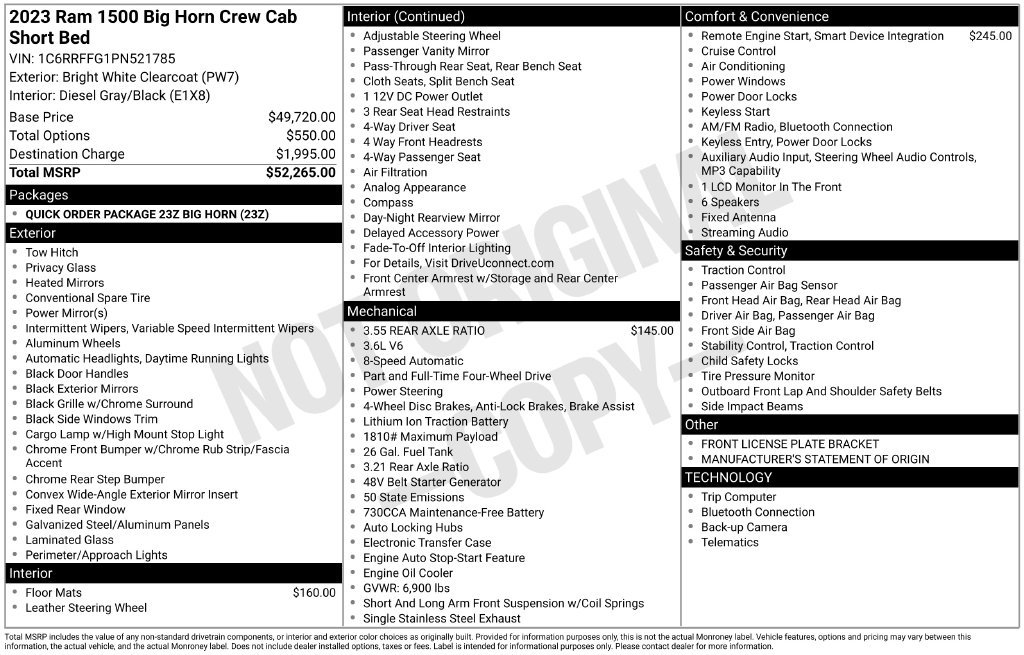 Used 2023 RAM 1500 Big Horn AWD/4WD image 38