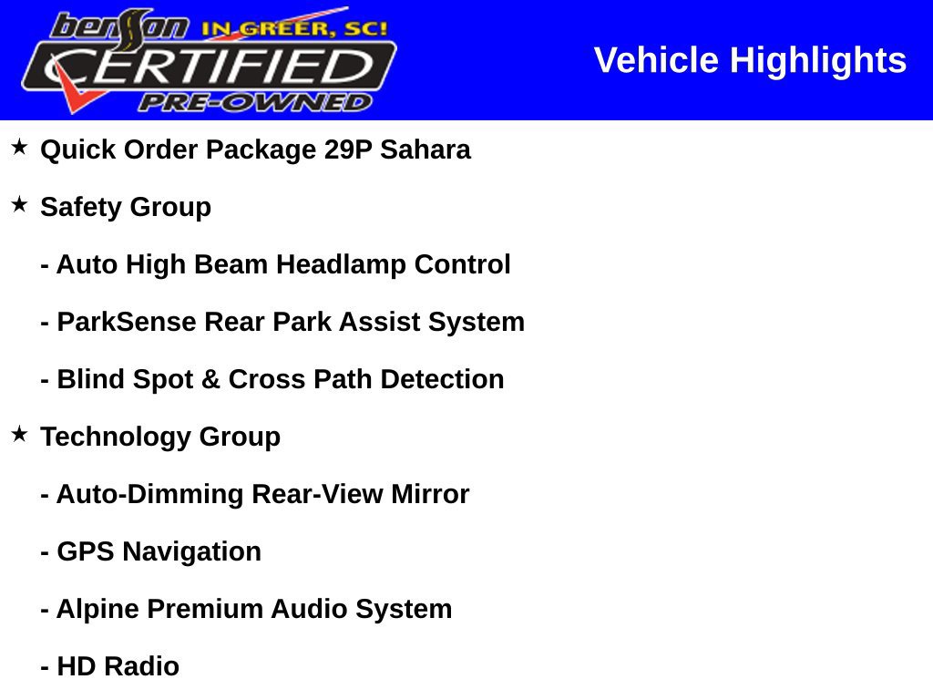 Used 2024 Jeep Wrangler Unlimited Sahara w/ Technology Group AWD/4WD image 2