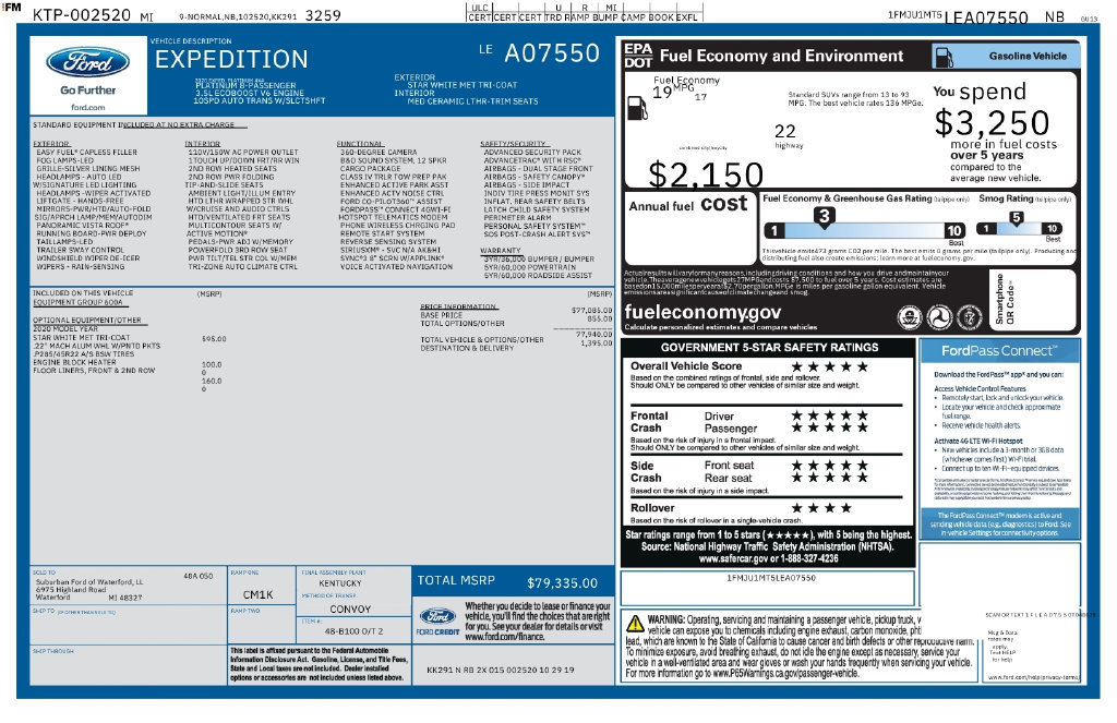 Used 2020 Ford Expedition Platinum AWD/4WD image 12