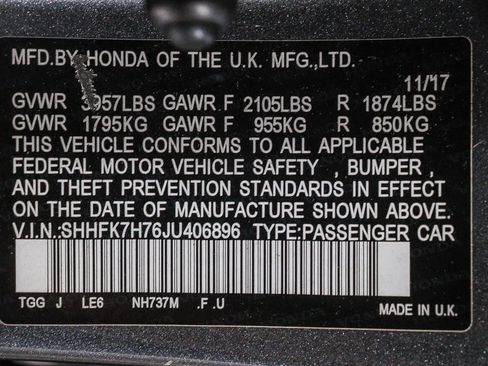 Used 2018 Honda Civic EX-L image 30