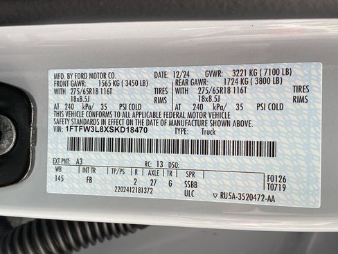 Used 2025 Ford F150 XLT w/ Equipment Group 301A Standard image 20