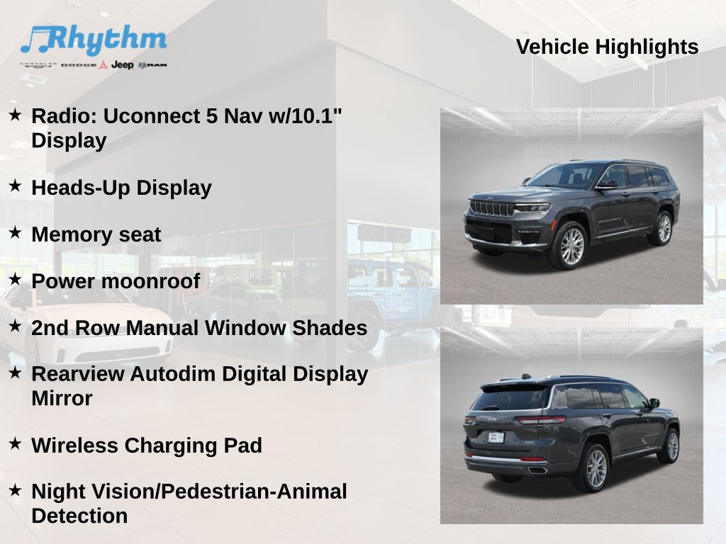 Used 2023 Jeep Grand Cherokee L Summit w/ Advanced Protech Group IV AWD/4WD image 17