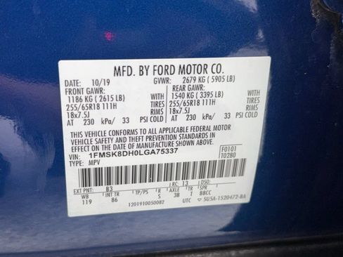 Used 2020 Ford Explorer XLT AWD/4WD image 54