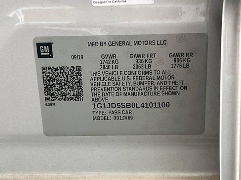 Used 2020 Chevrolet Sonic LT w/ Convenience Package FWD image 30