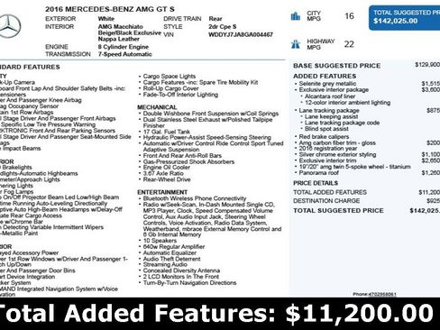 Used 2016 Mercedes-Benz AMG GT S w/ Exclusive Interior Package image 3
