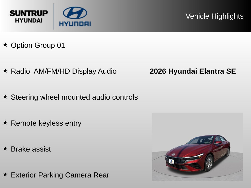 Used 2026 Hyundai Elantra SE FWD image 8