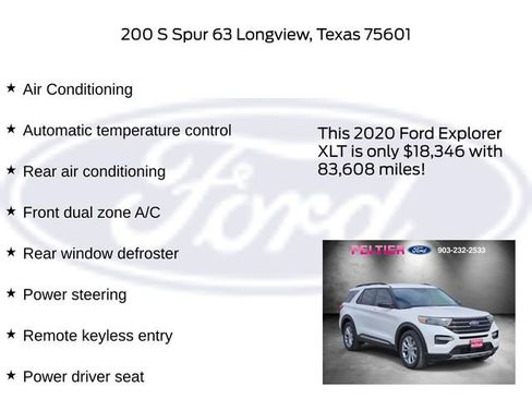 Used 2020 Ford Explorer XLT w/ Equipment Group 202A image 17