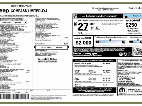 Certified 2024 Jeep Compass Limited w/ Elite Group image 2