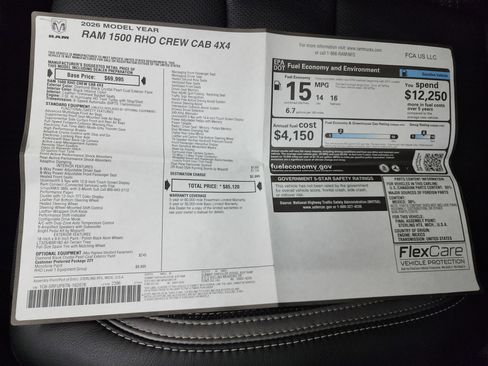 Used 2026 RAM 1500 RHO w/ RHO Level 1 Equipment Group image 66