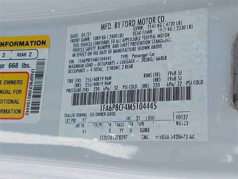 Used 2021 Ford Mustang GT Premium w/ Black Accent Package image 31