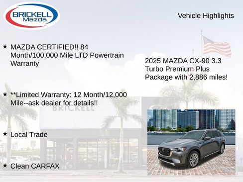 Used 2025 MAZDA CX-90 3.3 Turbo w/ Premium Plus Pkg image 16