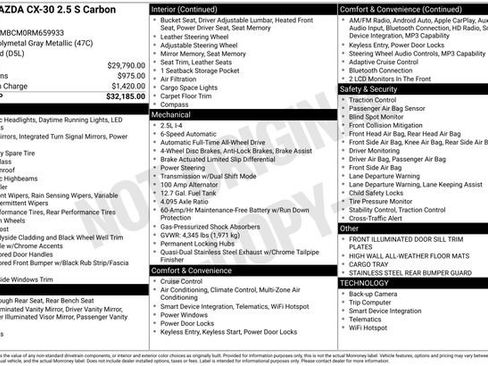 Certified 2024 MAZDA CX-30 AWD 2.5 S w/ Preferred Package image 6