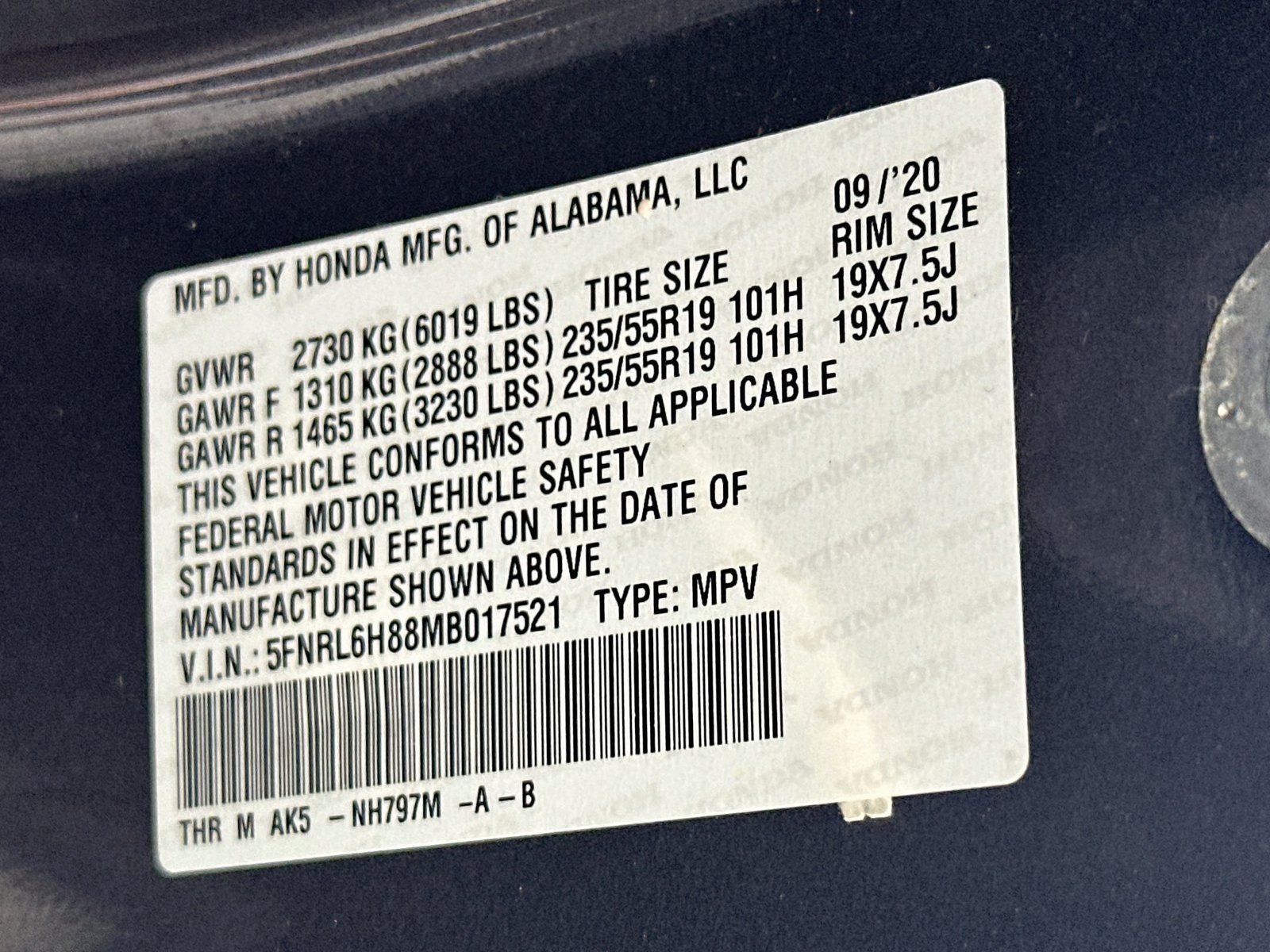 Used 2021 Honda Odyssey Touring image 36