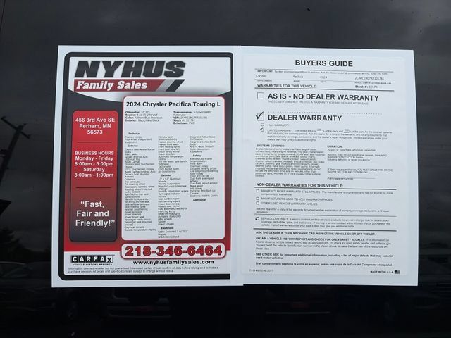 Used 2024 Chrysler Pacifica Touring-L FWD image 57