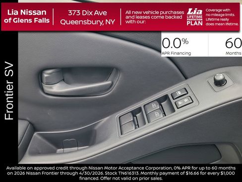 New 2026 Nissan Frontier SV w/ Tow Package image 16