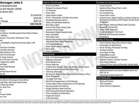 Used 2019 Volkswagen Jetta S FWD image 9
